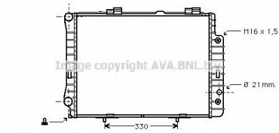 AVA QUALITY COOLING msa2190 -  Радиатор, охлаждение двигателя
